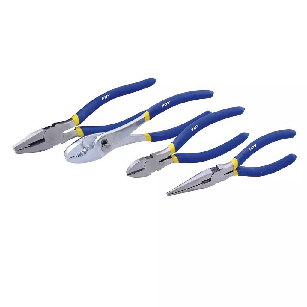 JUEGO DE PINZAS PARA ELECTRICISTA (4 PZAS), FOY