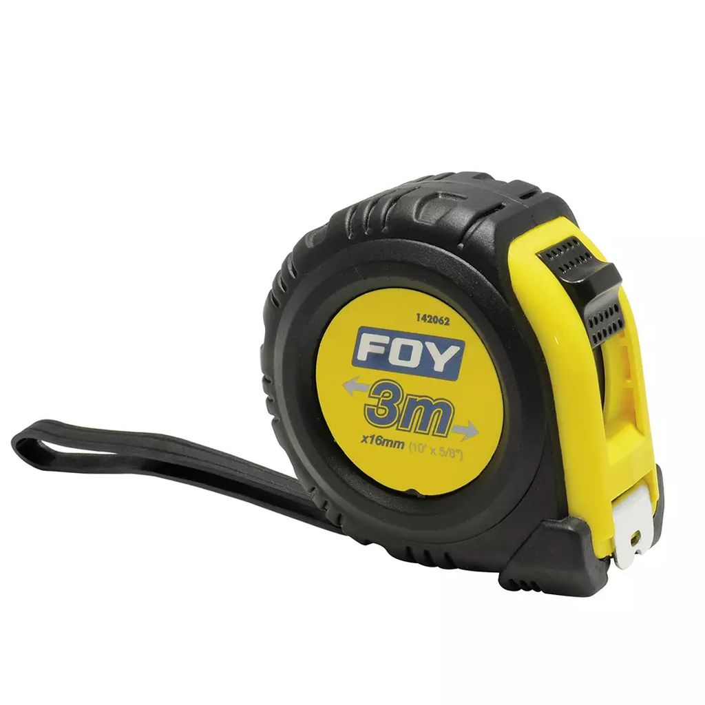 FLEXOMETRO 3.0MT X 19MM ANTI-IMPACTO, FOY