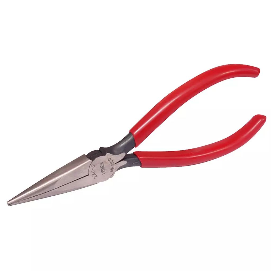 PINZA PARA ELECTRICISTA 6.7/16" PUNTA PLANA SIN CORTE, URREA
