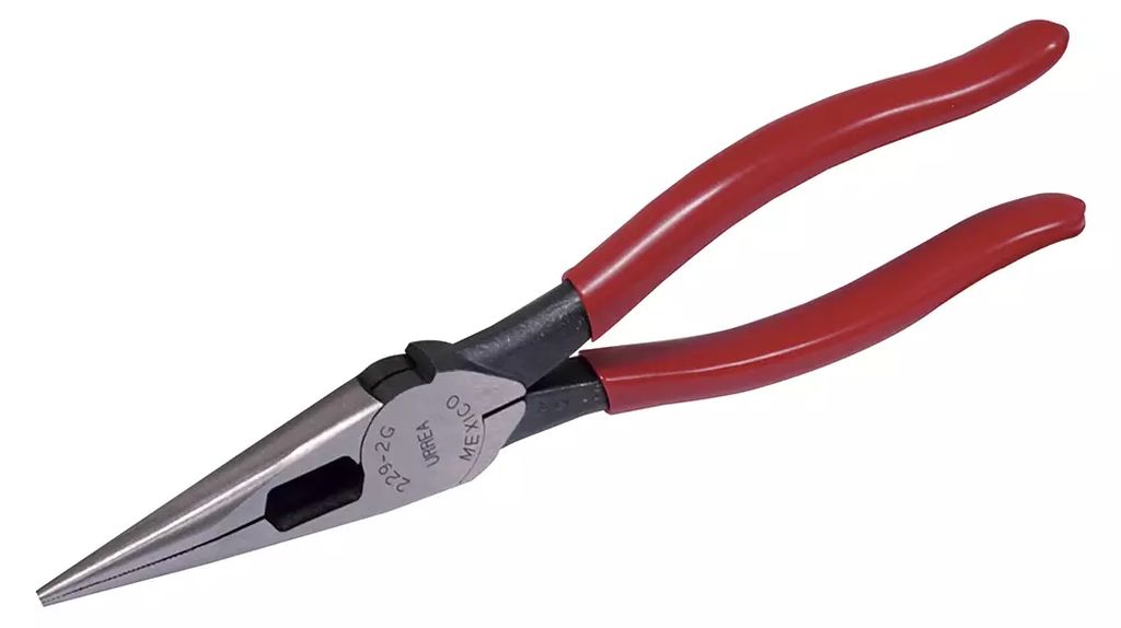 PINZA PARA ELECTRICISTA 8.9/16"  DE PUNTA LARGA CORTE LATERAL, URREA