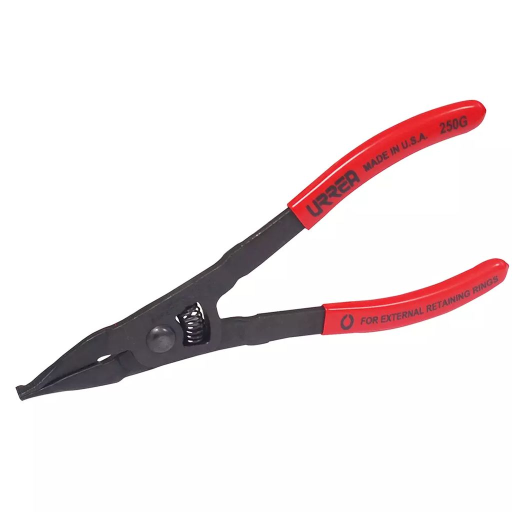 PINZA PARA ANILLOS DE RETENCION PUNTA PLANA 8.3/4" APERTURA 1.1/4", URREA