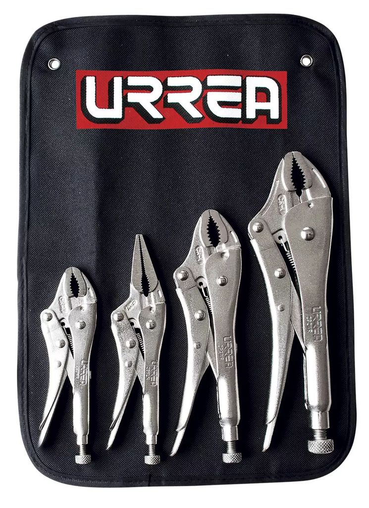 JUEGO DE PINZAS DE PRESION (4 PZAS), URREA