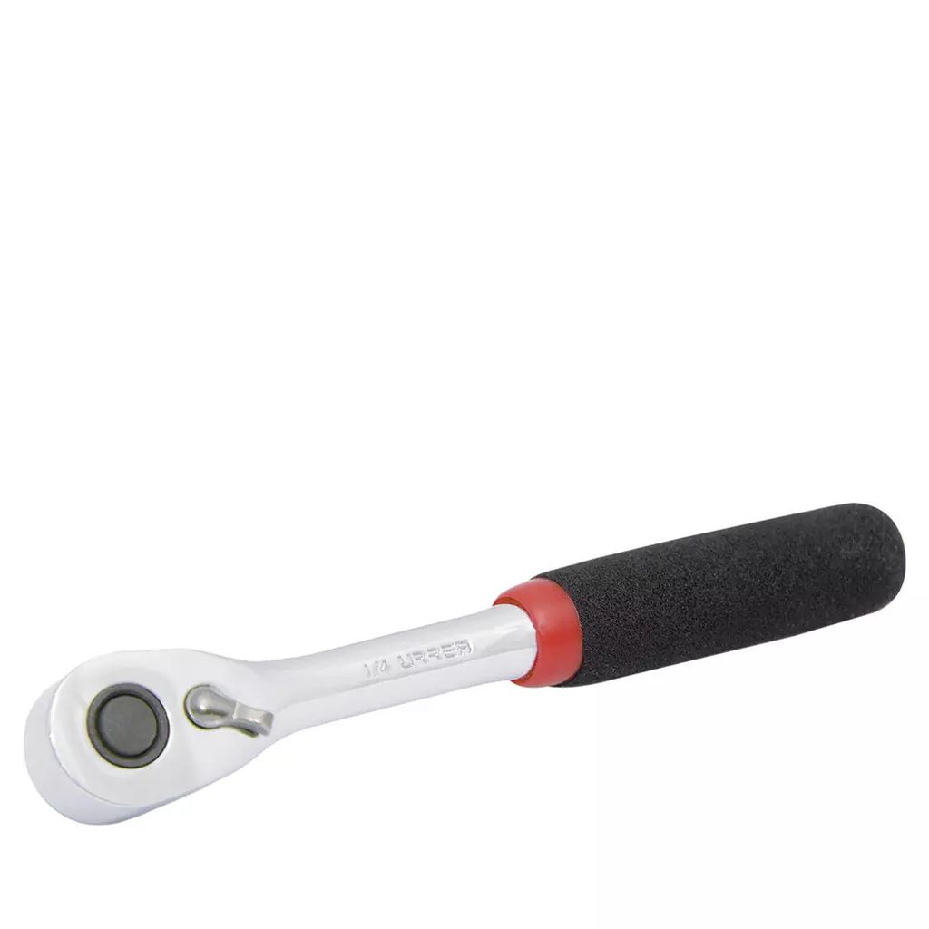 MATRACA REVERSIBLE 1/4" CABEZA PERA 5" MANGO RUBBER GRIP, URREA