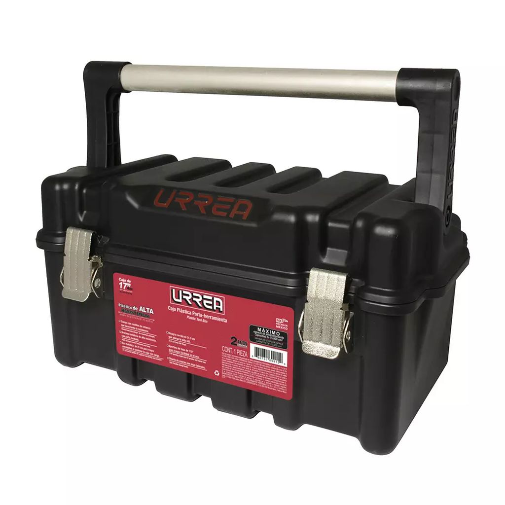 CAJA PARA HERRAMIENTA PLASTICA 17" CON CHAROLA, URREA