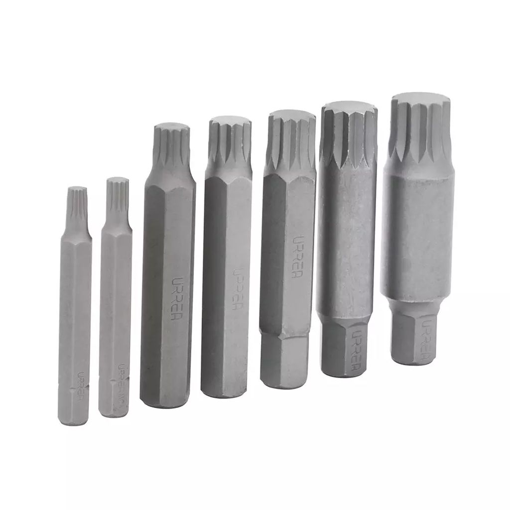 JUEGO DE PUNTAS HEXAGONAL BRISTOL CAJA METALICA (7 PZAS), URREA