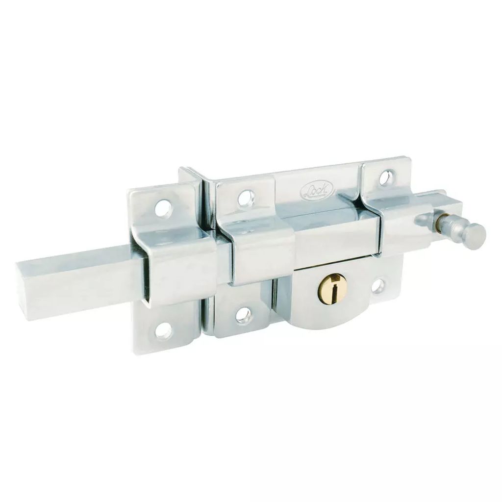 CERRADURA DE BARRA FIJA DER CROMADA, LOCK