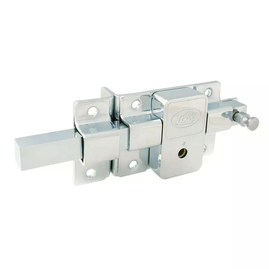 CERRADURA DE BARRA FIJA DER CROMADA LLAVE/TETRA, LOCK