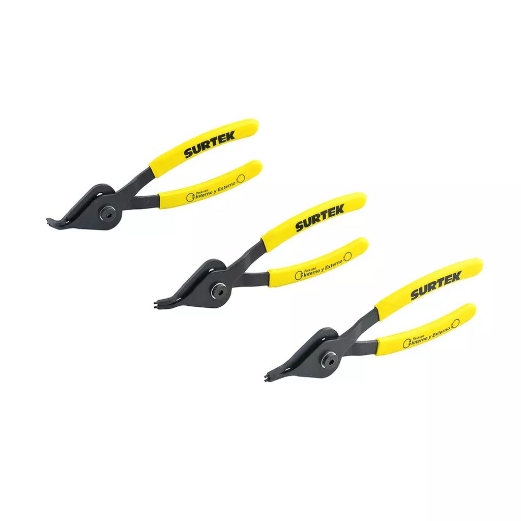 JUEGO DE PINZAS PARA ANILLOS DE RETENCION (3 PZAS), SURTEK