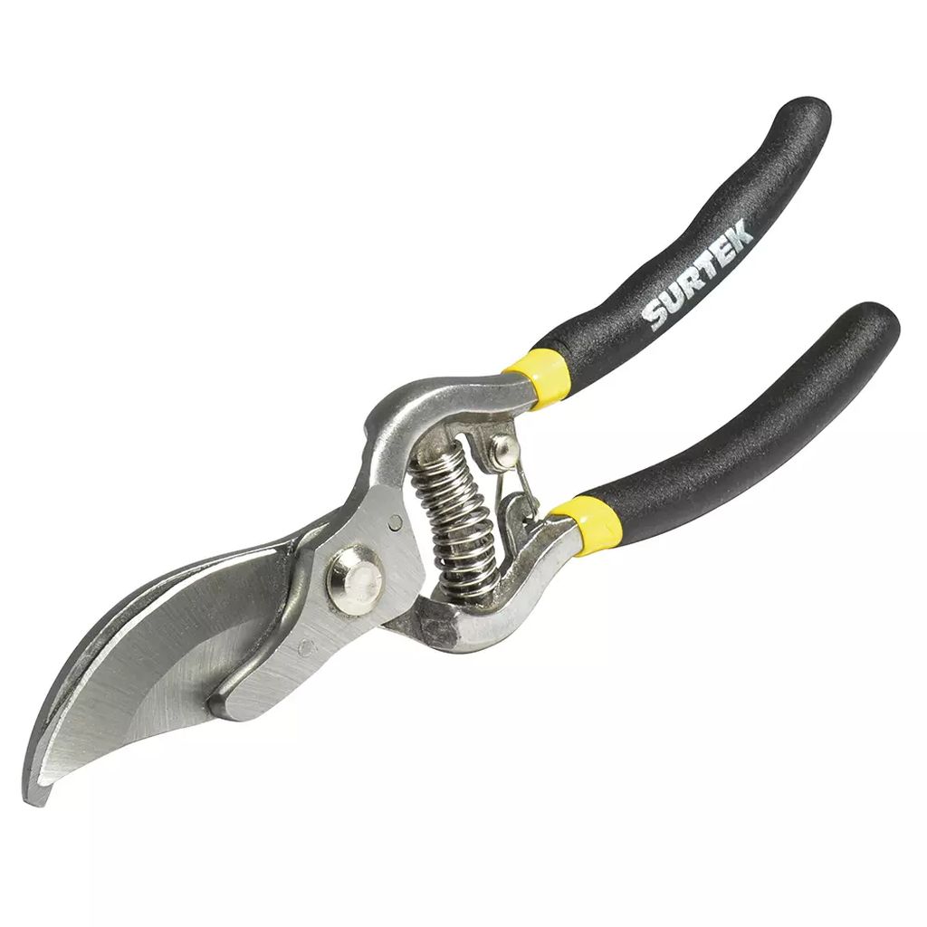 TIJERA PARA JARDINERIA UNA MANO 8.1/4" HOJA DE PASO CUCHILLA CURVA, SURTEK