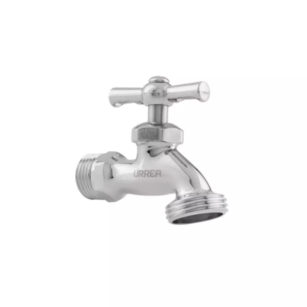 LLAVE PARA JARDIN 1/2" CROMADA SIN HILOS, URREA
