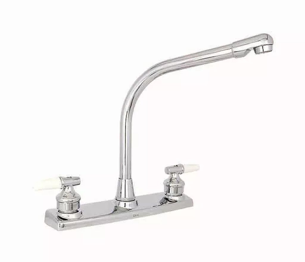 MEZCLADORA FREGADERO 8" (CUBIERTA,MANERALES PALANCA,CARTUCHO CERAMICO) U3 3709C