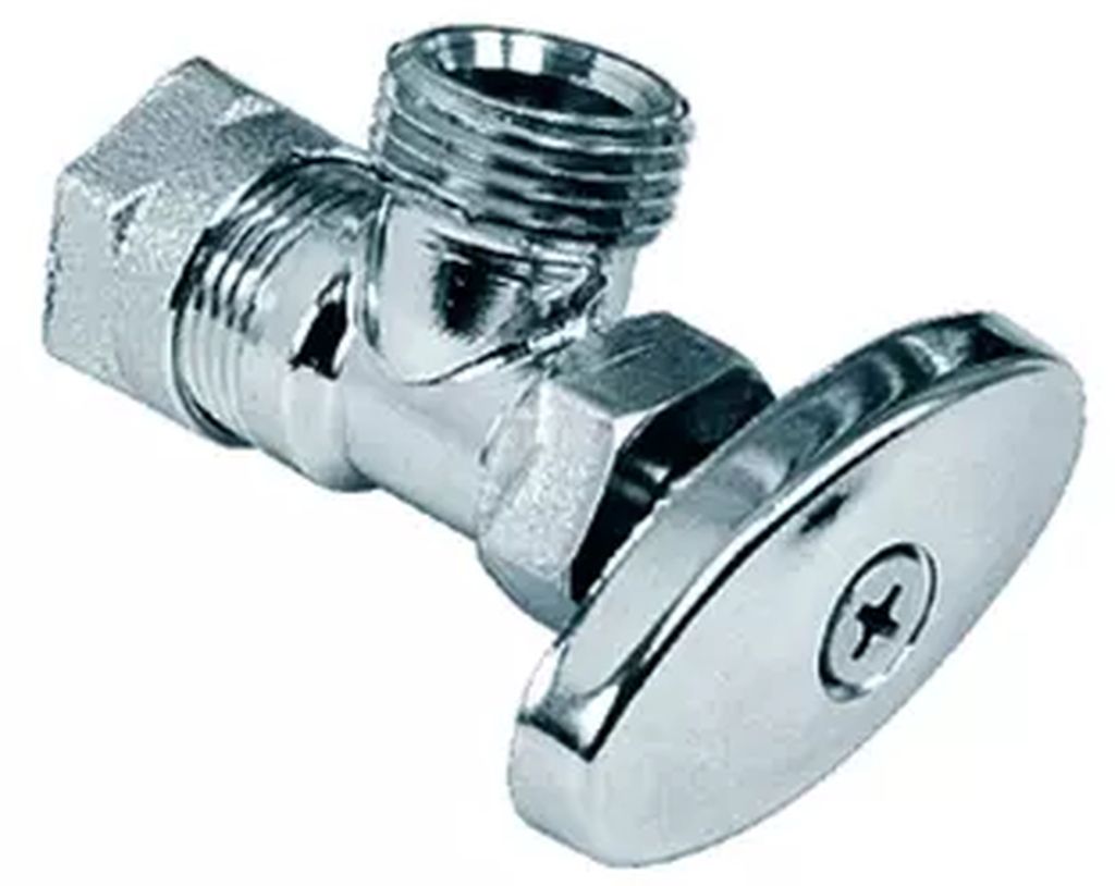 LLAVE ANGULAR PARA CONTROL DE AGUA BARRILITO S/CONTRATUERCA CROMADA, URREA PLOMERIA