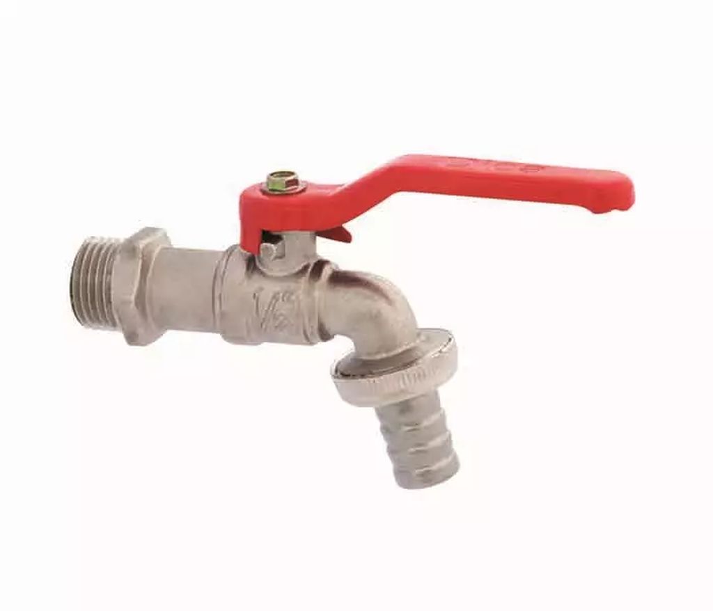 LLAVE PARA JARDIN 1/2" DE ESFERA NIQUELADA, DICA