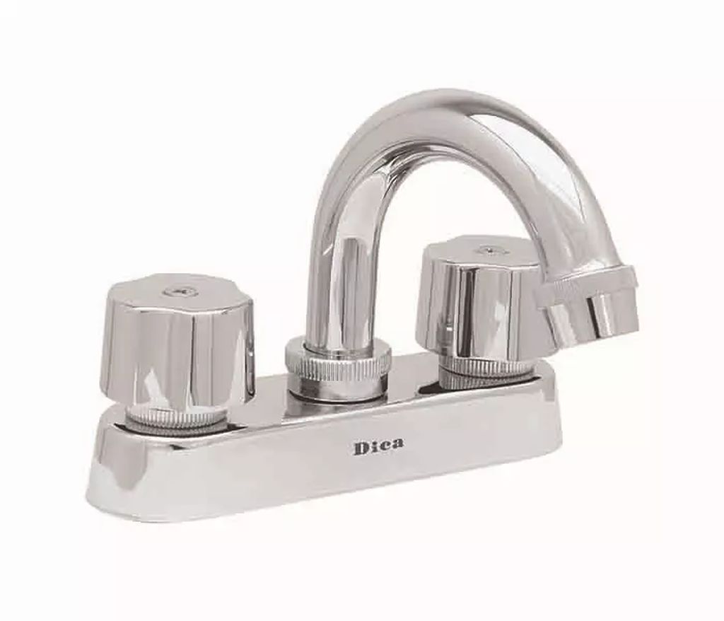 MEZCLADORA P/LAVABO 4" T/BAR C/CUBIERTA (MANERALES ACRILICO,CARTUCHO CERAMICO,CROMO), DICA