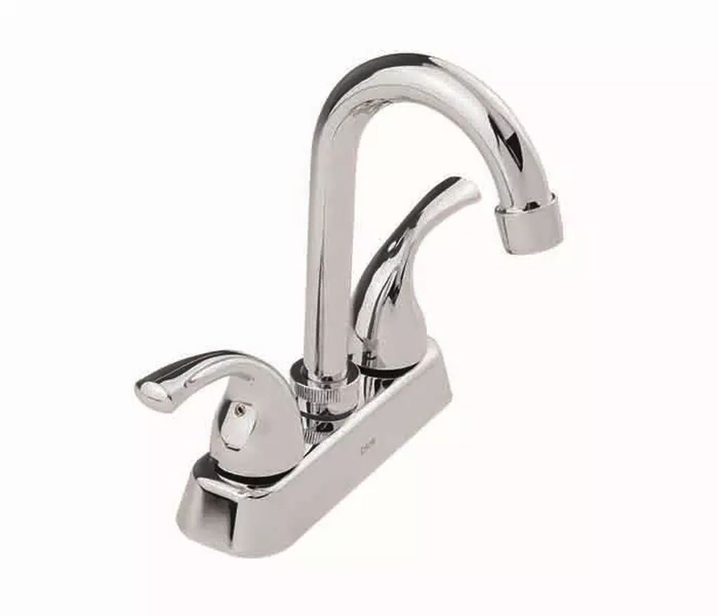 MEZCLADORA PARA LAVABO 4" TIPO BAR CUELLO ALTO (CUBIERTA, MANERALES DE PALANCA, CARTUCHO CERAMICO) ( U3 4053