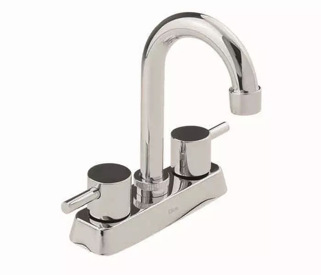 MEZCLADORA PARA LAVABO 4" TIPO BAR CUELLO ALTO (CUBIERTA, MANERALES DE PALANCA, CARTUCHO CERAMICO) ( U3 4066