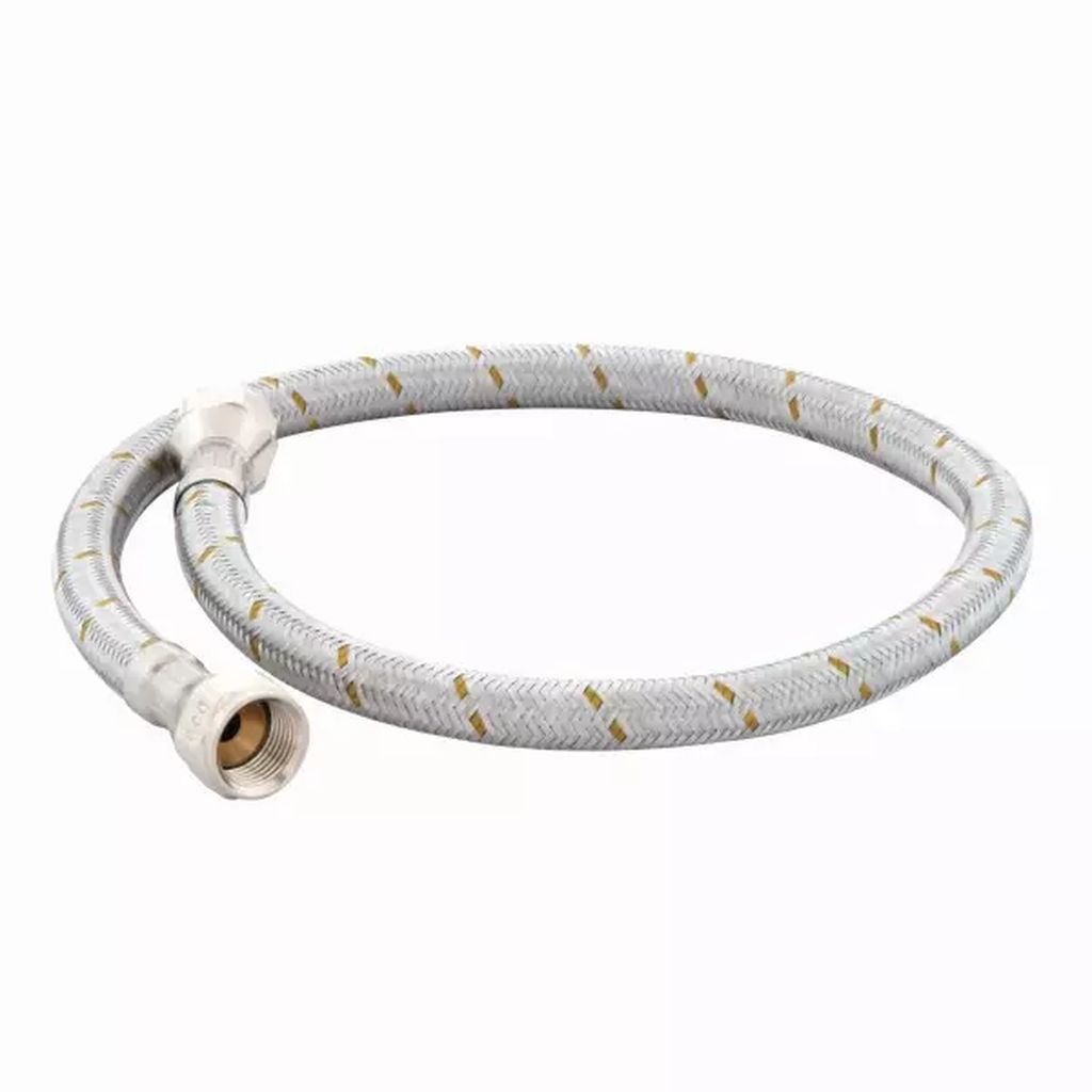 MANGUERA PARA GAS FLEXIBLE DE ALUMINIO 1MT SALIDA 3/8"X3/8", DICA