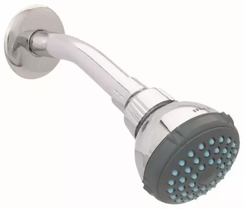 REGADERA CON BRAZO Y CHAPETON DE HIERRO SIST. LIMPIA FACIL (CROMO) U3 4506B