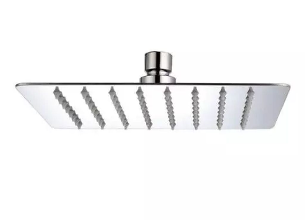 REGADERA PLATO CUADRADO 8" ANTISARRO A. INOX SIN BRAZO Y CHAPETON (DICA VERDE), DICA