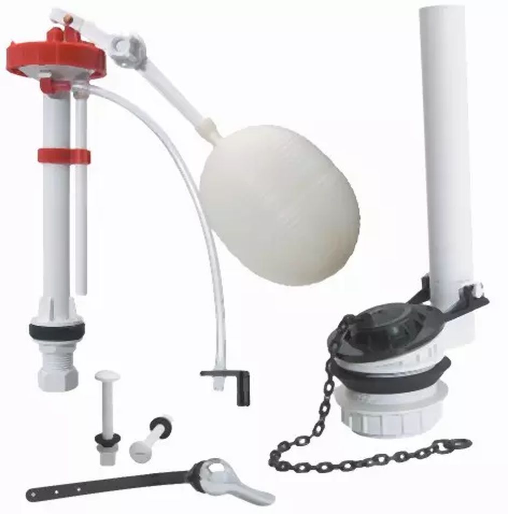 JUEGO DE HERRAJES PARA WC SISTEMA DICA DUAL U3 KE.4056P